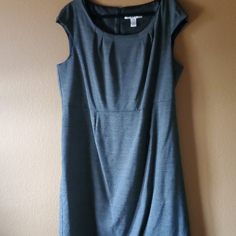 Charcoal cap sleeve dress plus size